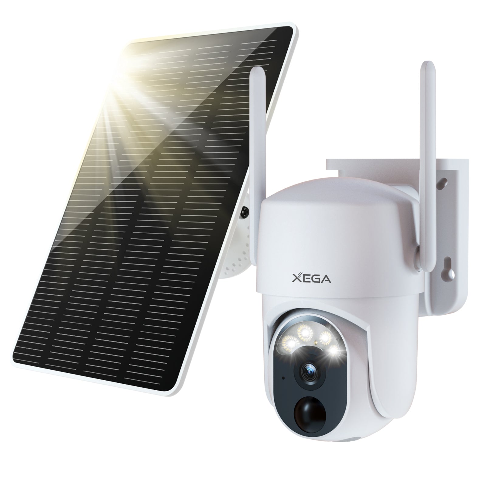 Xega Solar Security Camera Outdoor Wireless 2K Super HD PTZ CCTV Camer