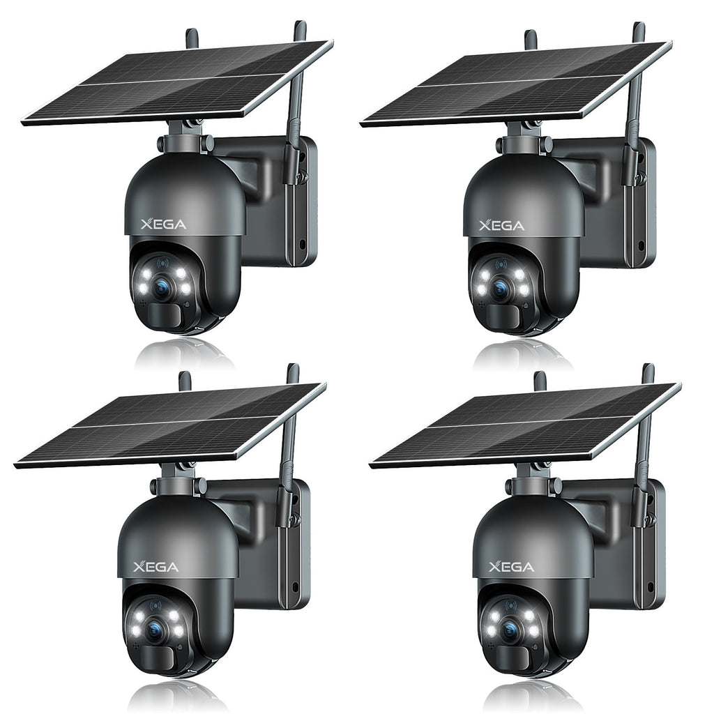 3G/4G LTE Cellular Security Cameras No WiFi  Outdoor Solar Power Cameras SIM Card Included, 2K HD Color Night Vision,PIR Motion Detection, 2 Way Talk, IP66.