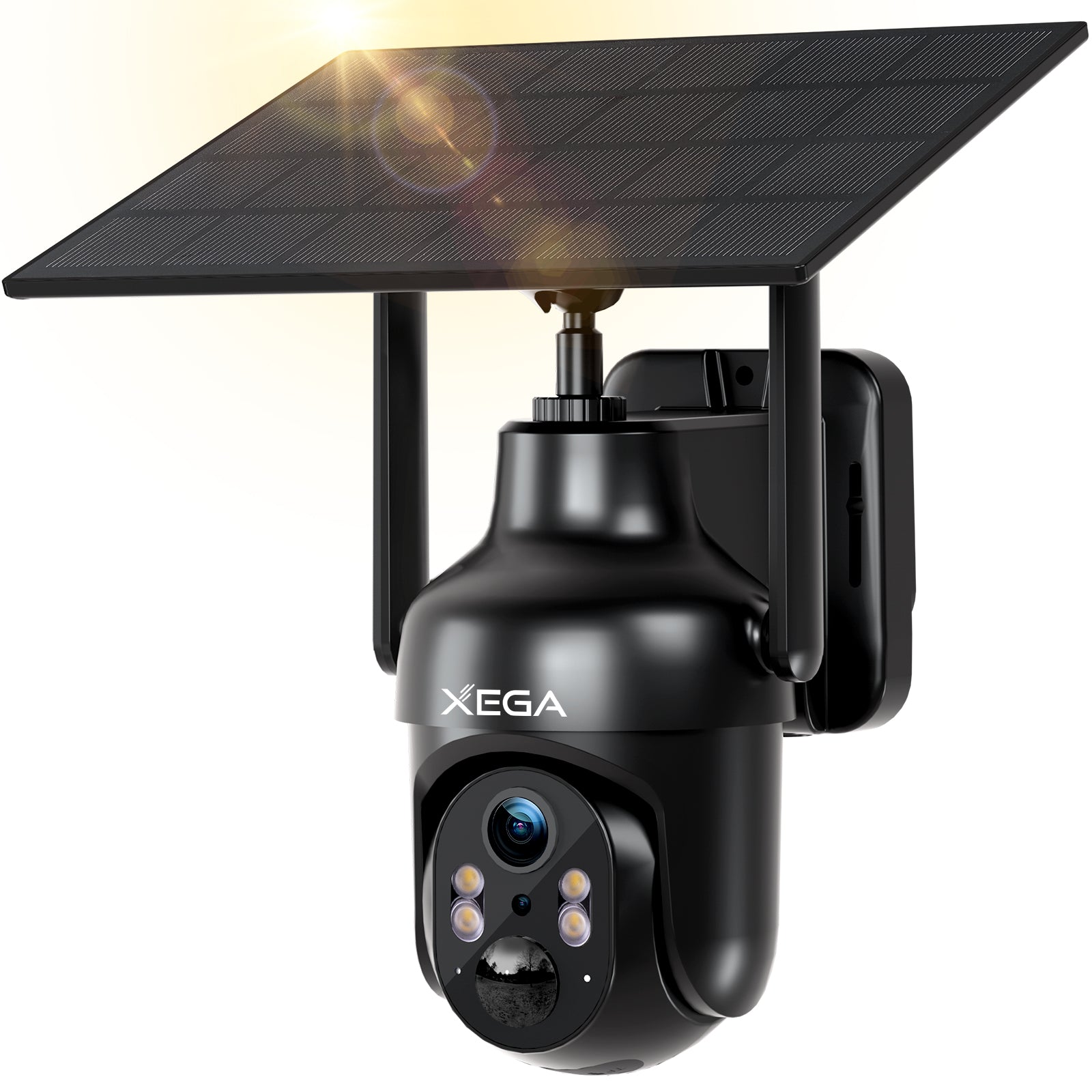 Xega WiFi Solar Security Camera, HD PTZ Wireless Outdoor IP Camera Sur