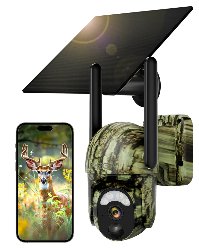 4G LTE Cellular Trail Cameras With 2K HD Live Streaming, Game Camera Includes Sim Card Solar Panel Remote Phone Access Playback Motion Activated 0 2s Trigg