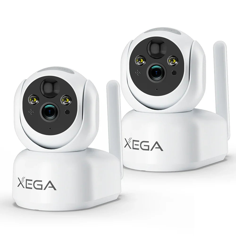 Xega 4G Indoor Surveillance Camera With Sim Card, 360 Degree Indoor Dog Camera With App, 2k Surveillance Camera With Recording, Real-Time Alarm, Sd&Cloud Storage, Two-Way Audio, Night Vision