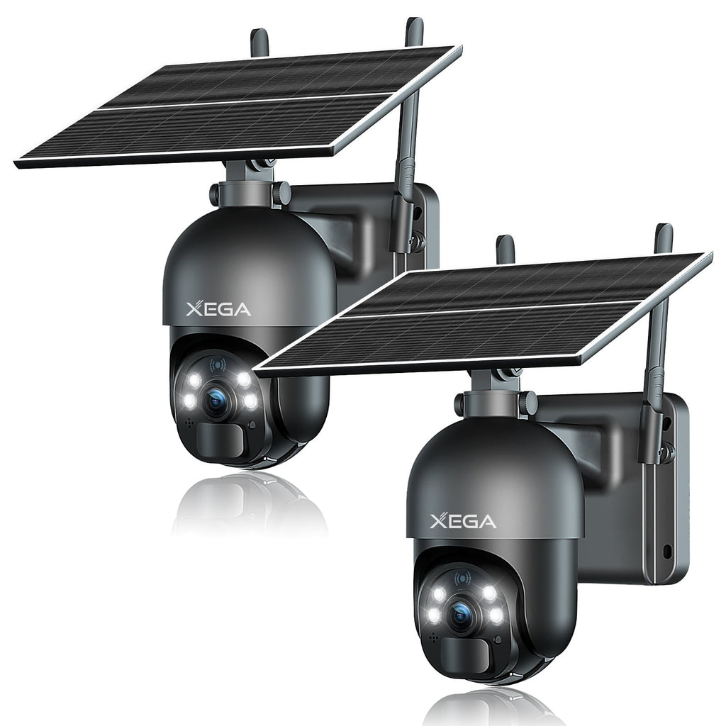 3G/4G LTE Cellular Security Cameras No WiFi  Outdoor Solar Power Cameras SIM Card Included, 2K HD Color Night Vision,PIR Motion Detection, 2 Way Talk, IP66.