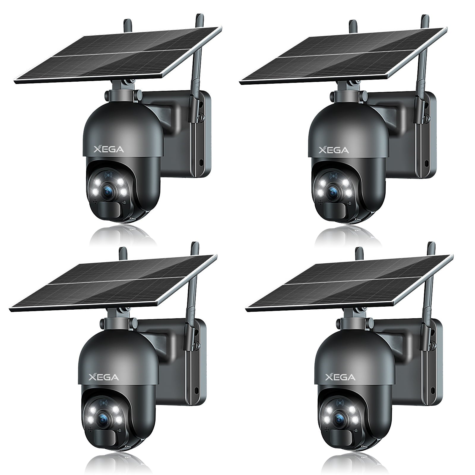 Xega 3G/4G LTE Cellular Security Cameras No WiFi  Outdoor Solar Power Cameras SIM Card Included, 2K HD Color Night Vision,PIR Motion Detection, 2 Way Talk, IP66
