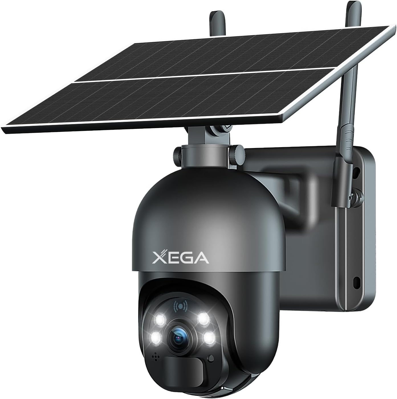 Xega 4G LTE Cellular Security Camera Built-in SIM Card No Wi-Fi Camera | 2K HD Wireless Camera Outdoor Solar Color Night Vision PTZ 360° View, Smart PIR Motion Detection, 2-Way Talk, No WiFi, IP66
