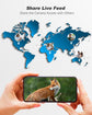 4G Cellular Solar Powered Wildlife Camera with SIM Card,2K Trail Camera Outdoor, No WiFi Game Cam with Remote Access Night Vision Live Streaming Motion Detection,Data Plan Subscription Required