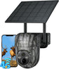 4G Cellular Solar Powered Wildlife Camera with SIM Card,2K Trail Camera Outdoor, No WiFi Game Cam with Remote Access Night Vision Live Streaming Motion Detection,Data Plan Subscription Required