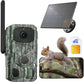 Xega 4G Cellular Trail Camera with Livestreaming,3 PIR Sensor 120°Vison,7800mAh Battery, No Glow Night Vision,No WiFi Game/Deer Camera for Wildlife,Instant Alarm,2-Way Talk,GPS IP66,Build-in SIM Card