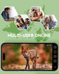 Xega 4G LTE Cellular Trail Camera, Solar Wildlife Camera with Night Vision Motion Activated, 0.2s Wake-up, 7800mAh Rechargeable Battery, Color Night Vision No Glow 950nm IR LEDs, IP66 Weaterproof