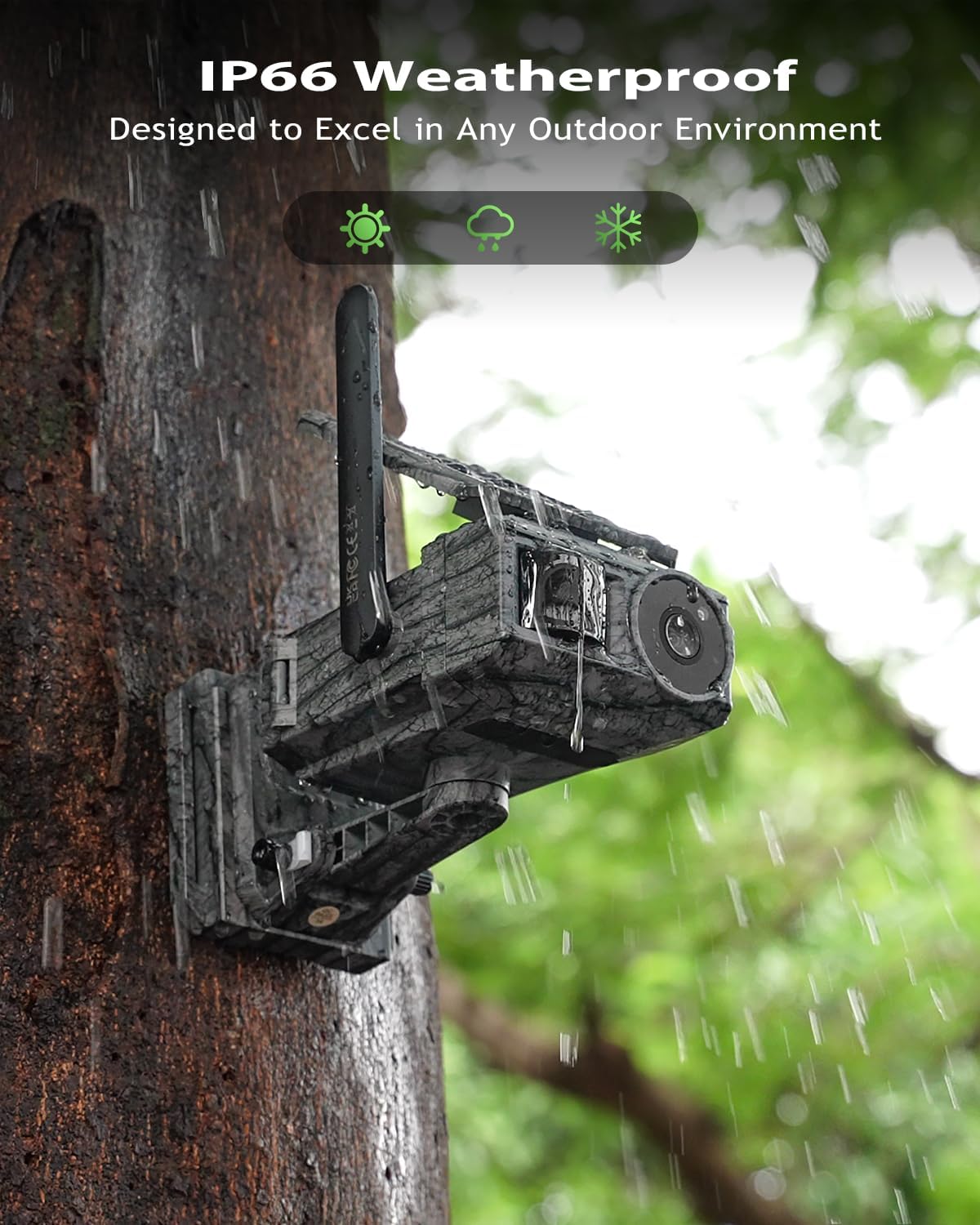Xega 4G Cellular Trail Camera with SIM Card & Dual Solar Panel No-Glow Night Vision Hunting Camera Wireless Outdoor LTE Security Camera Motion Detection Instant Alerts Only Support Built-in SIM Card