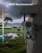 Xega 4G Cellular Trail Camera with Livestreaming,3 PIR Sensor 120°Vison,7800mAh Battery, No Glow Night Vision,No WiFi Game/Deer Camera for Wildlife,Instant Alarm,2-Way Talk,GPS IP66,Build-in SIM Card
