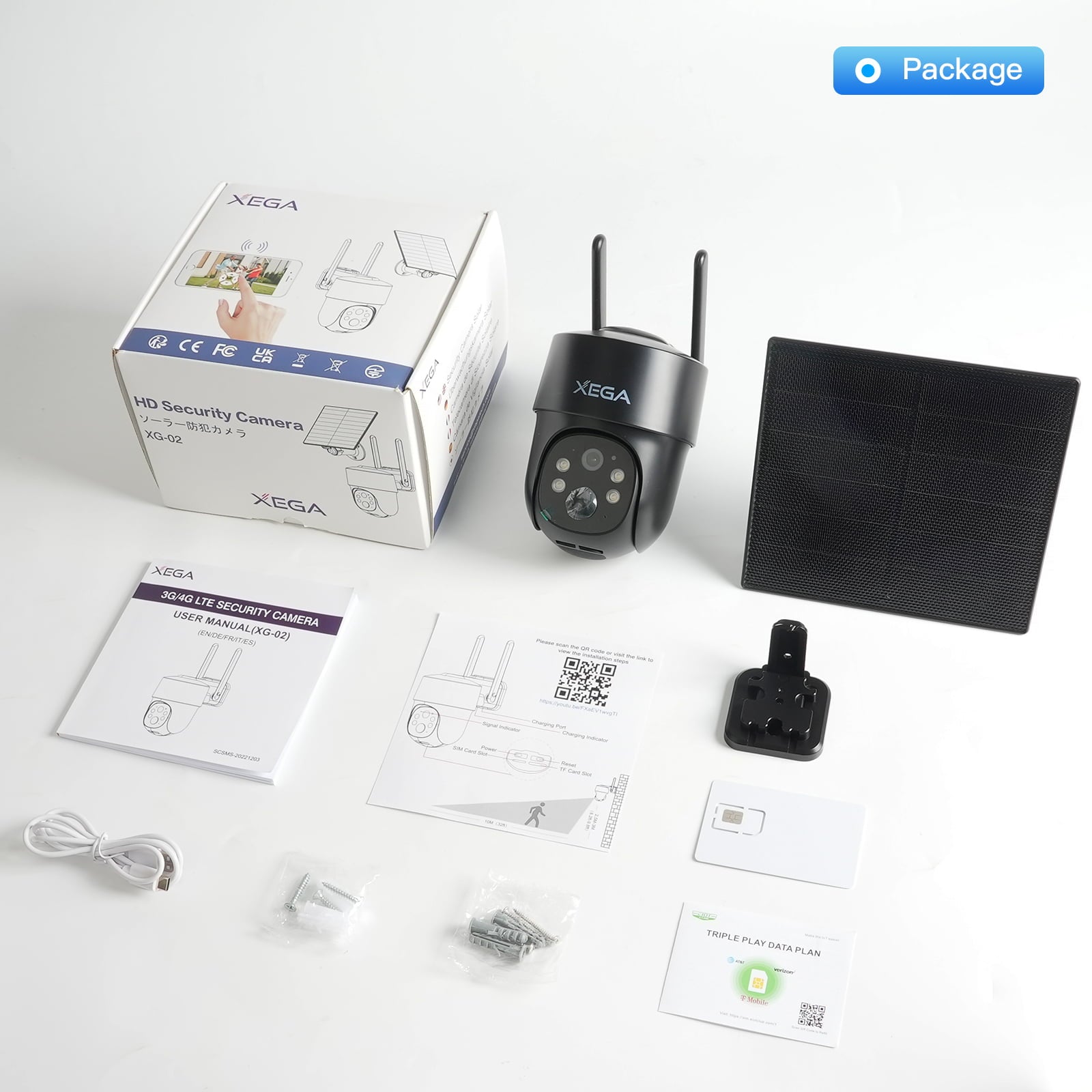 Xega 4G LTE Wildkaera it Handyübertragung App & Bewegungselder, 2K Xega 4G LTE Wildkaera it Handyübertragung App & Bewegungselder, 2K