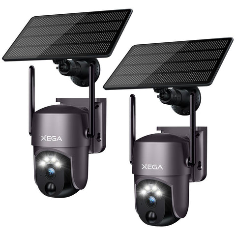 Xega XG-05 Solar Security Camera | 1080P PTZ WiFi Outdoor | Open Box With Warranty